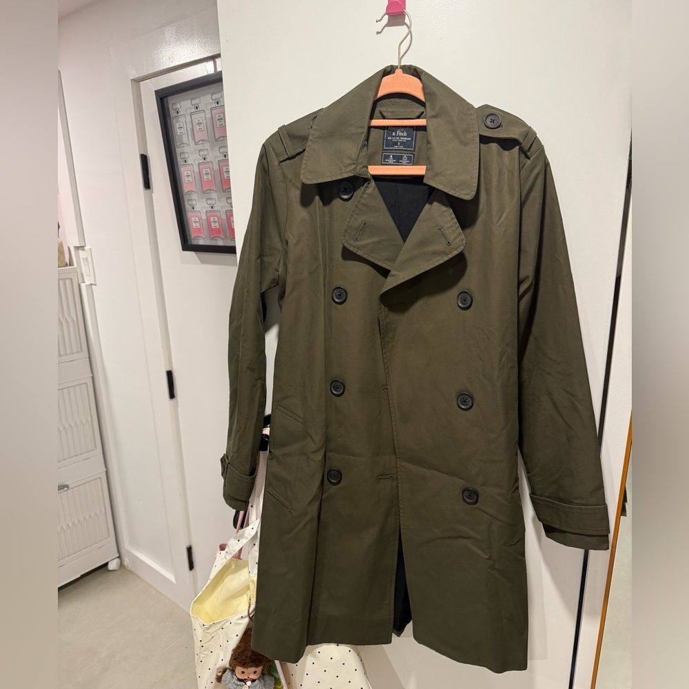 women’s Olive Green Trench Coat